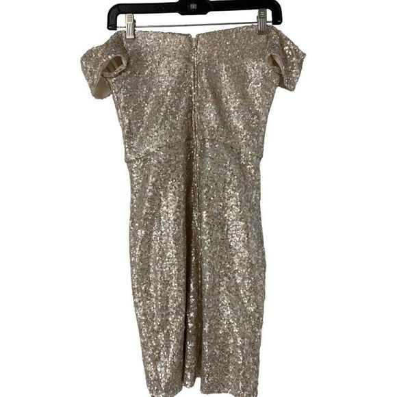Women’s Windsor Off Shoulder Sequin Mini Dress Size 7/8 5313 Special Event - Picture 5 of 10